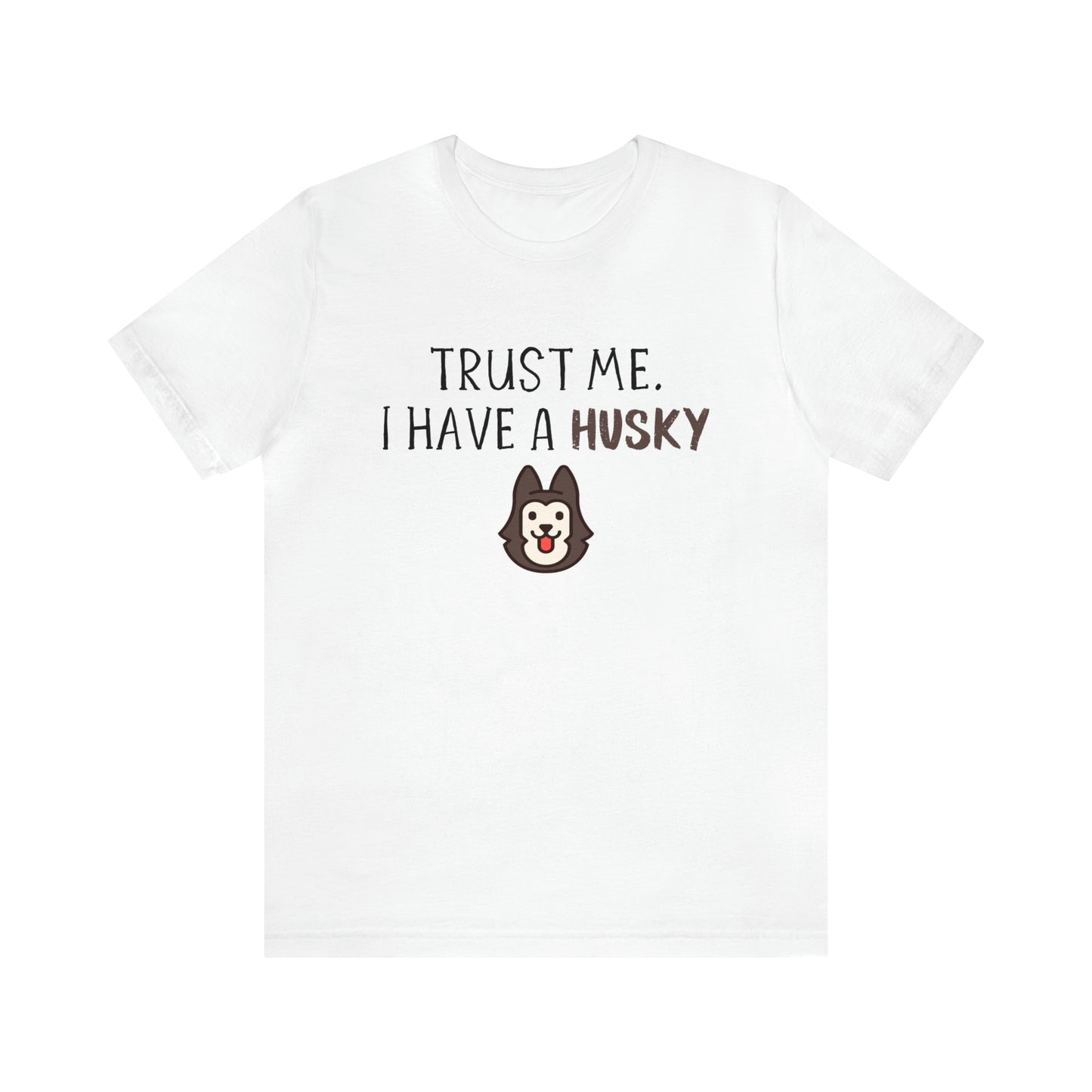 husky t shirt white