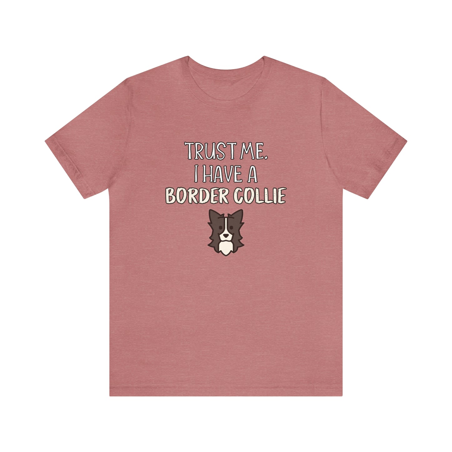 border collie t shirt red