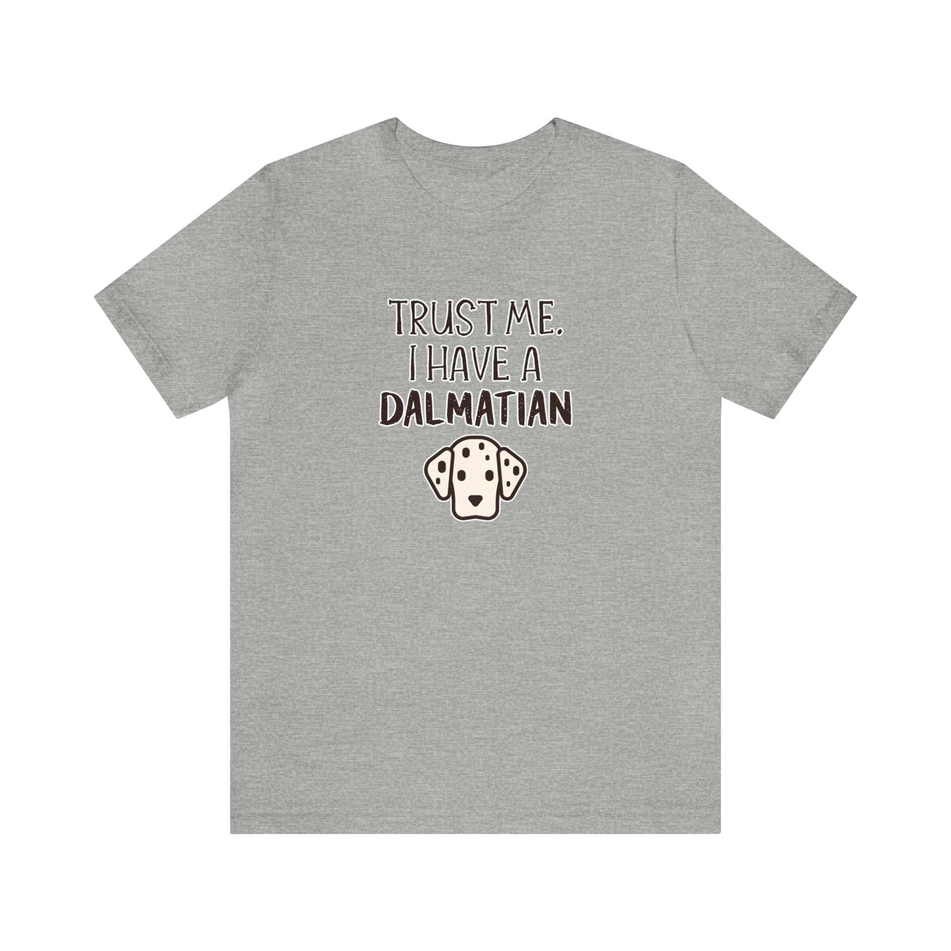 dalmatian funny t shirt grey