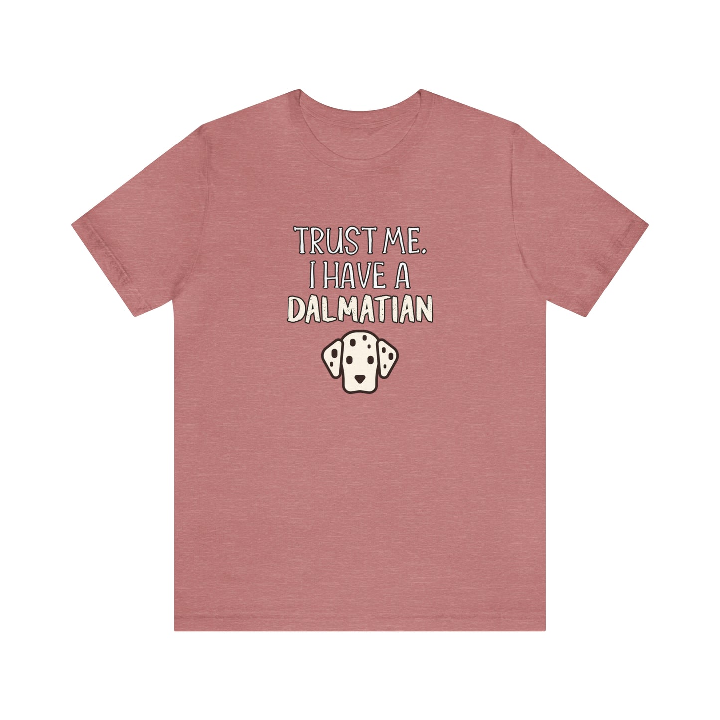 dalmatian funny t shirt pink
