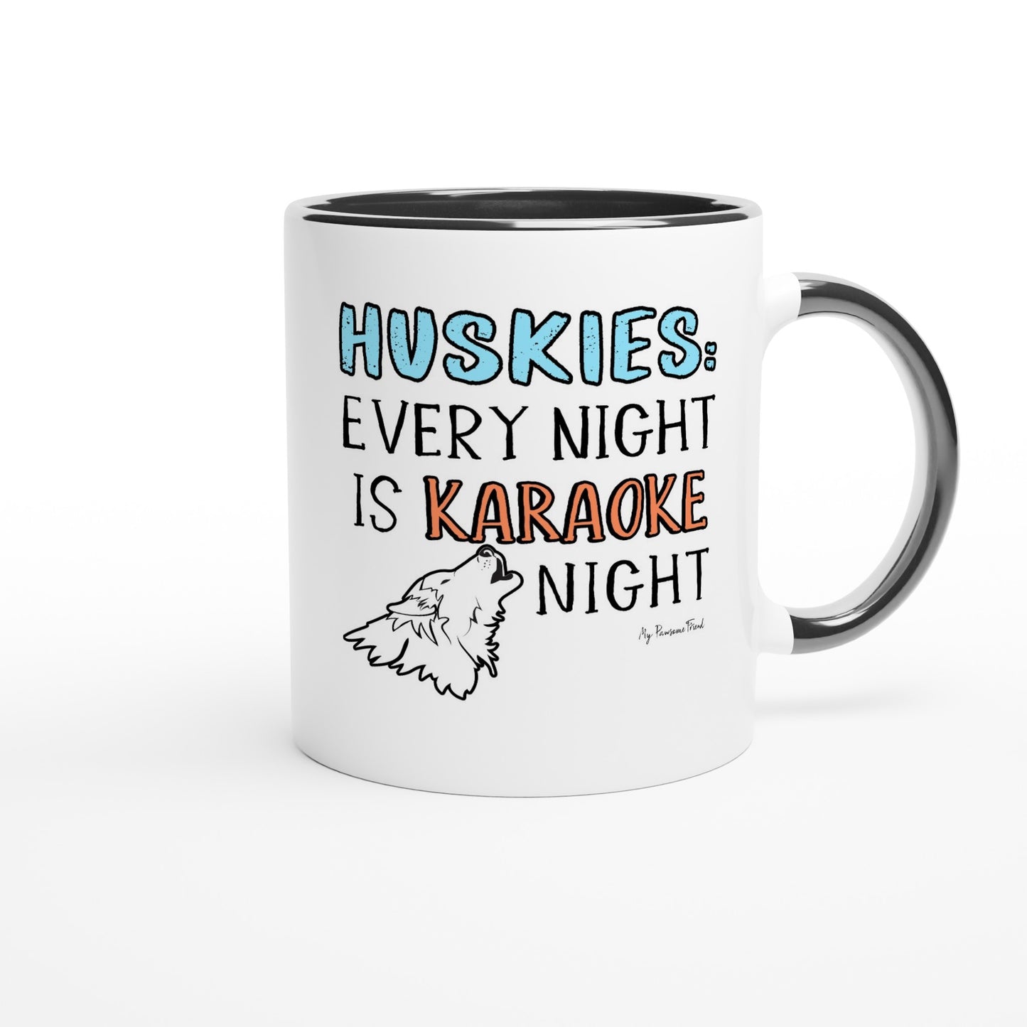 HUSKIES: Every Night Is Karaoke Night | Ceramic Mug black