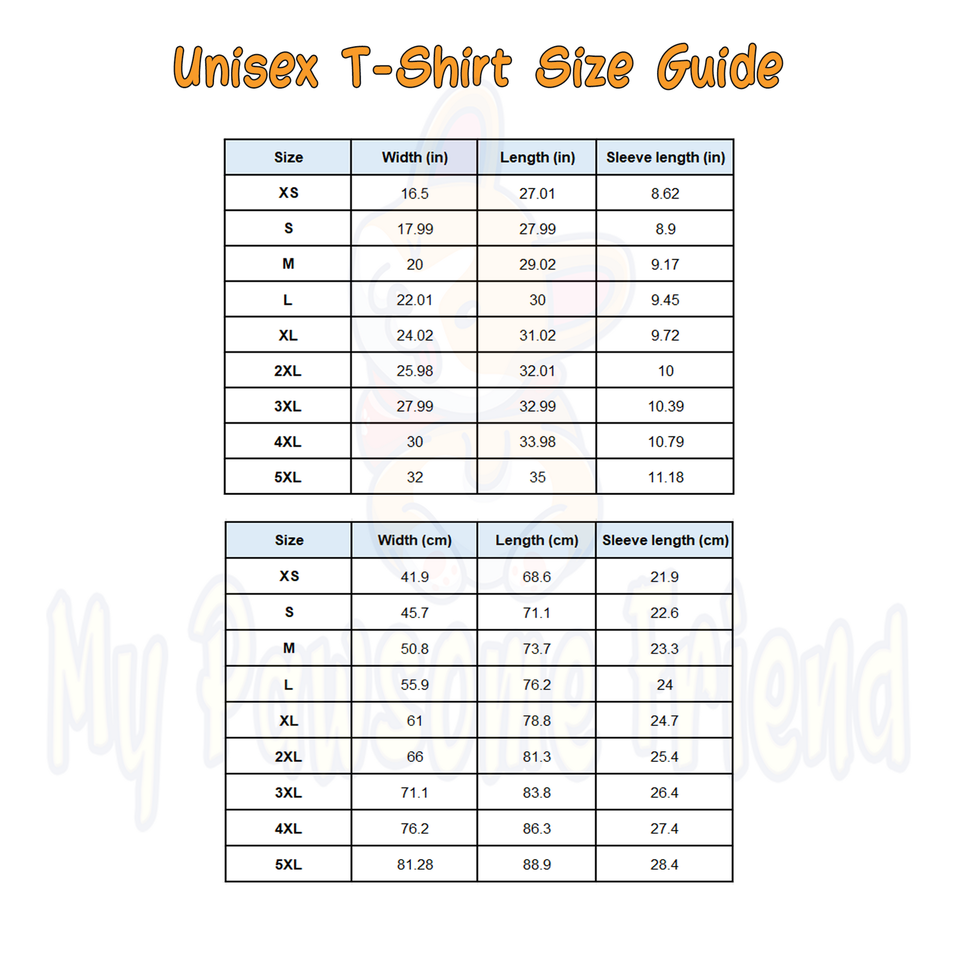 unisex dog t shirt size