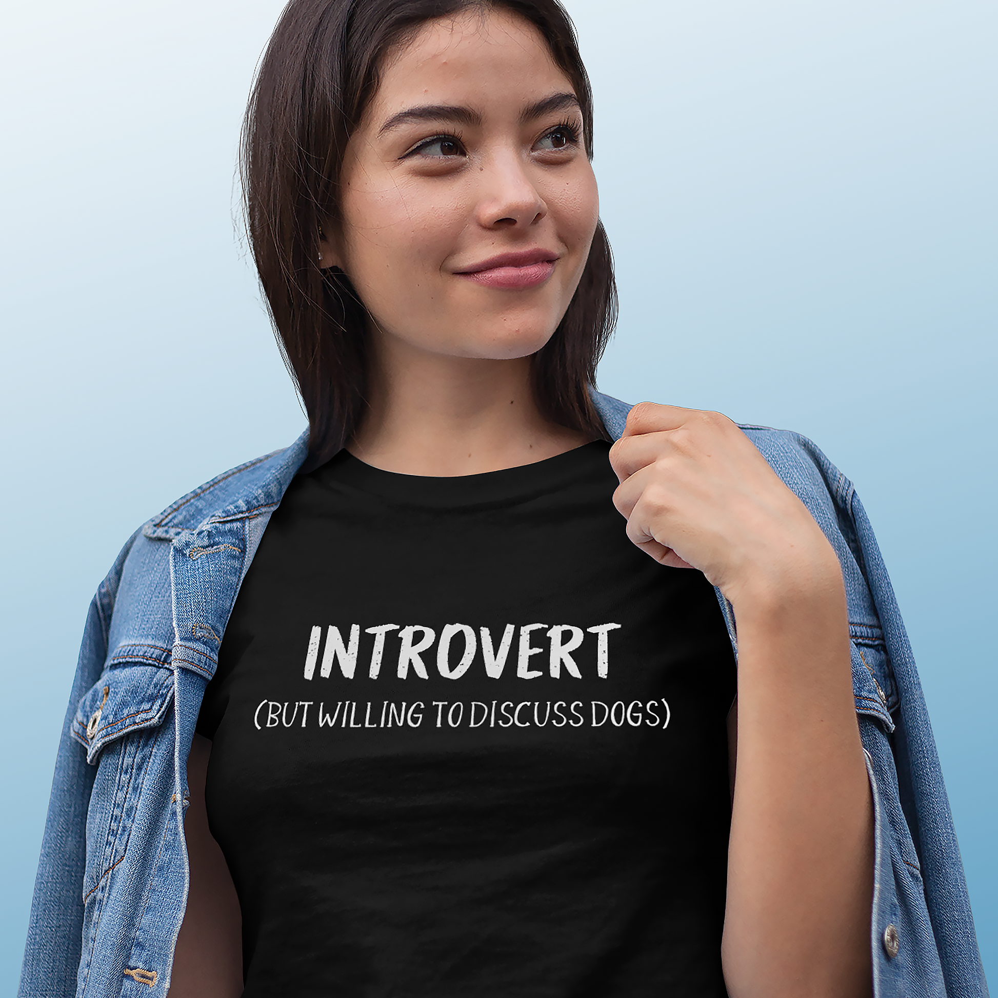 INTROVERT (But willing to discuss DOGS) t-shirt