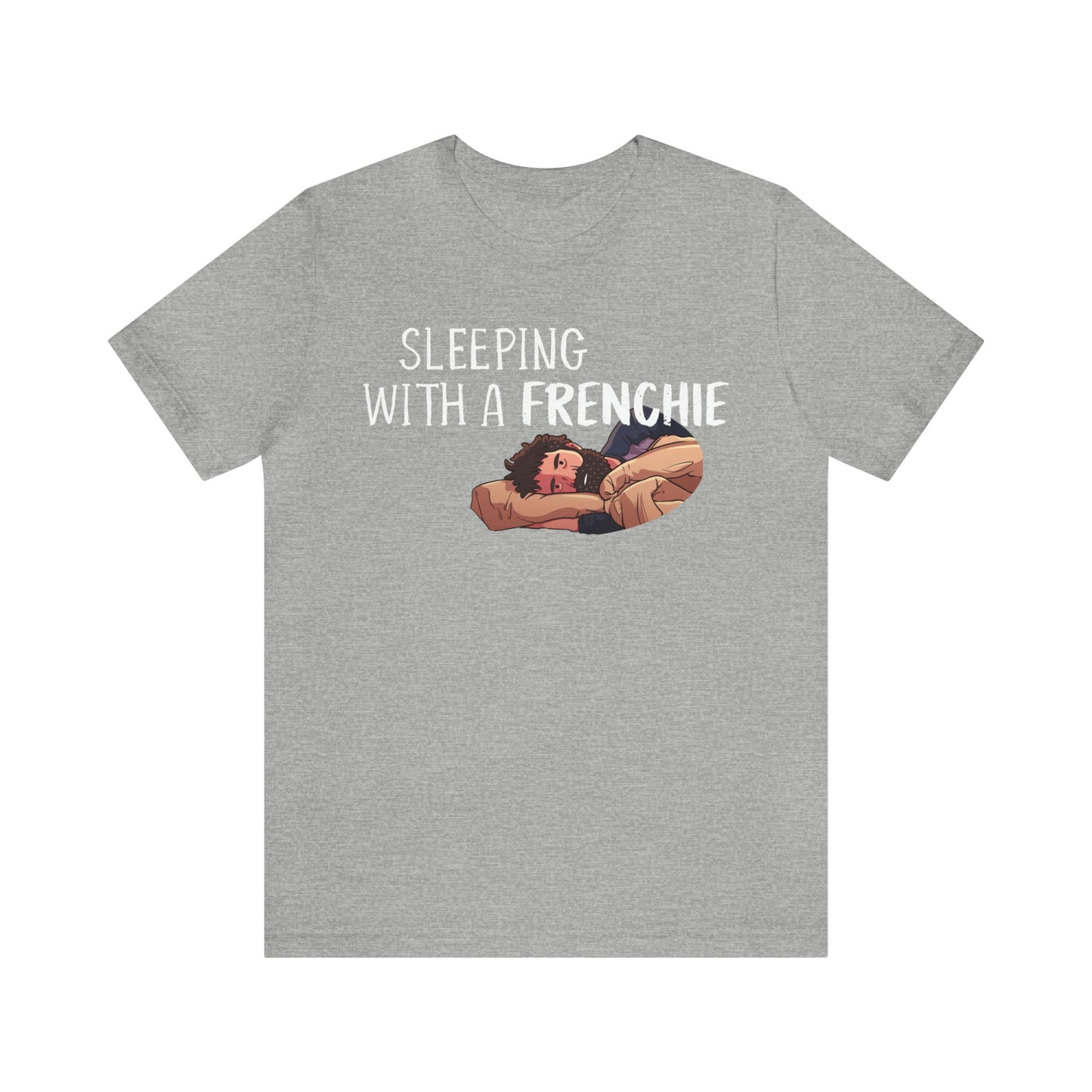 french bulldog funny t shirt grey