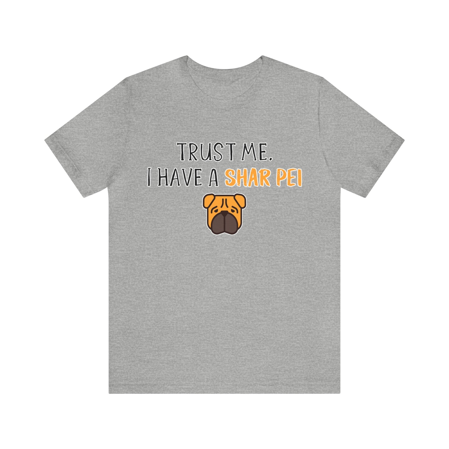 shar pei t shirt grey