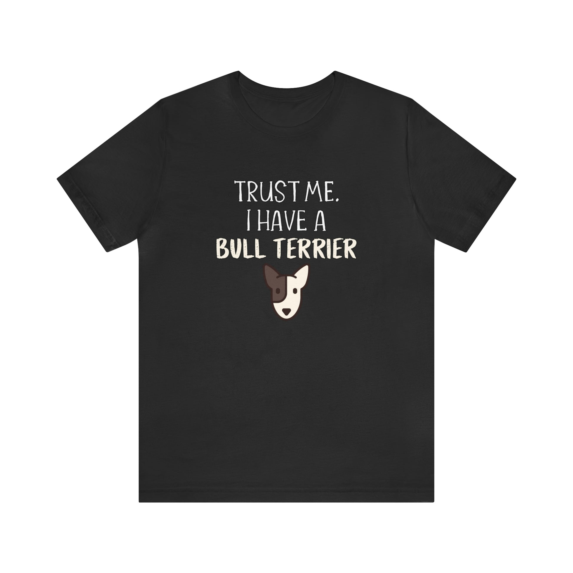 bull terrier t shirt black