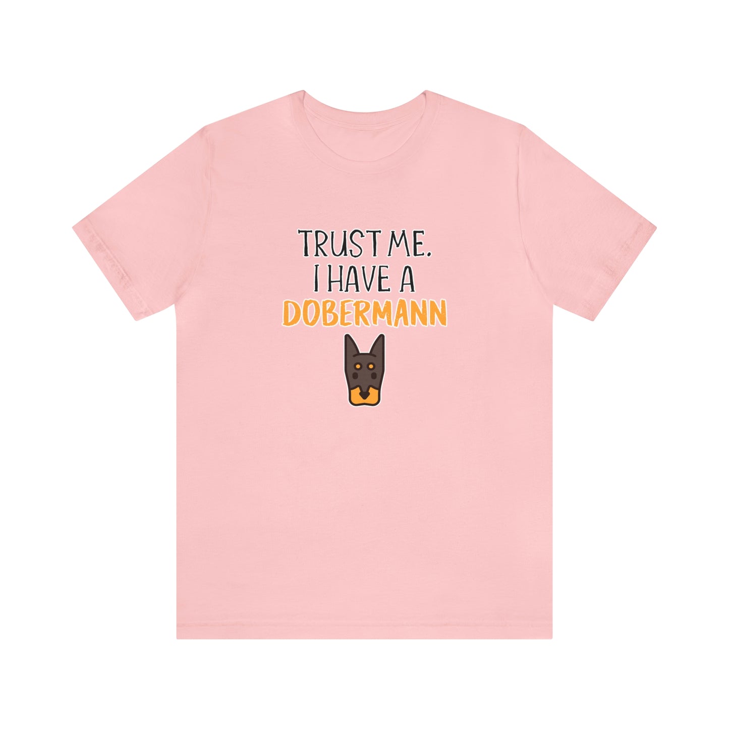 dobermann funny pink shirt