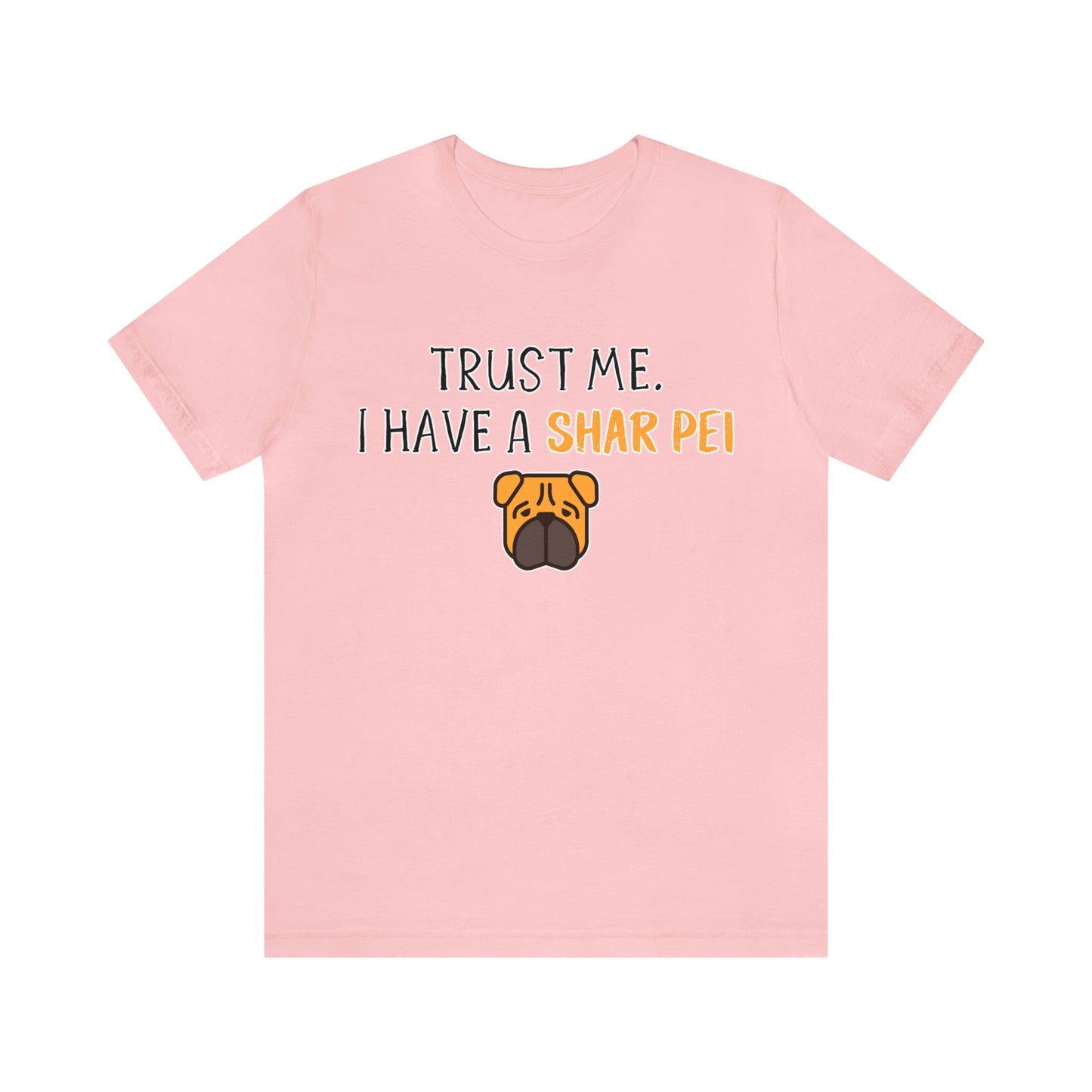 shar pei t shirt pink