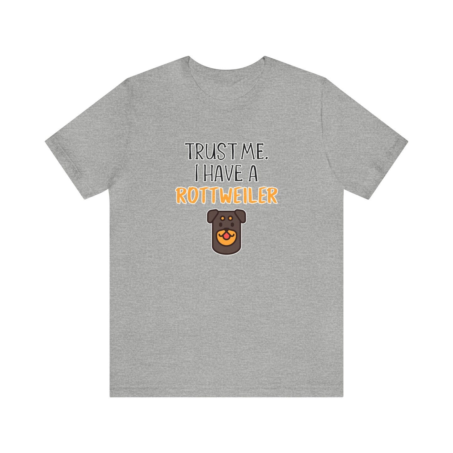 rottweiler funny t shirt grey