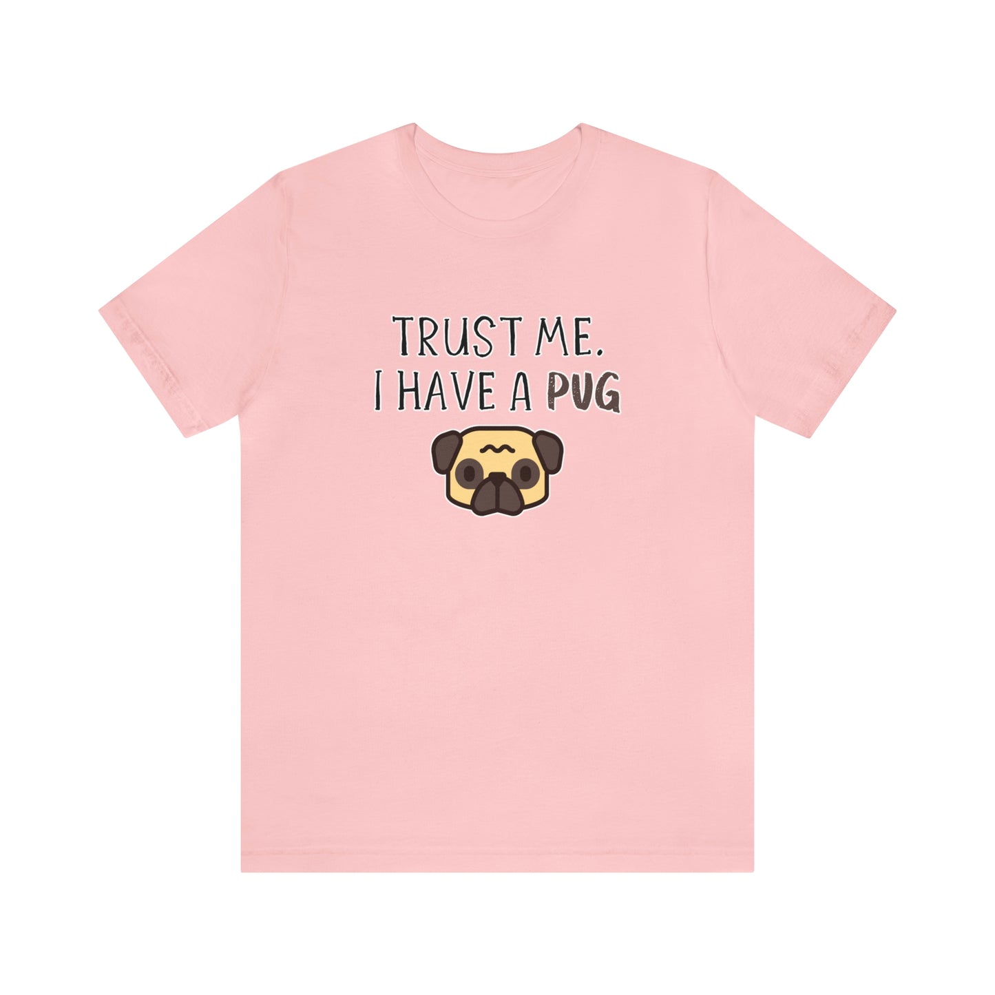 pug pink funny shirt