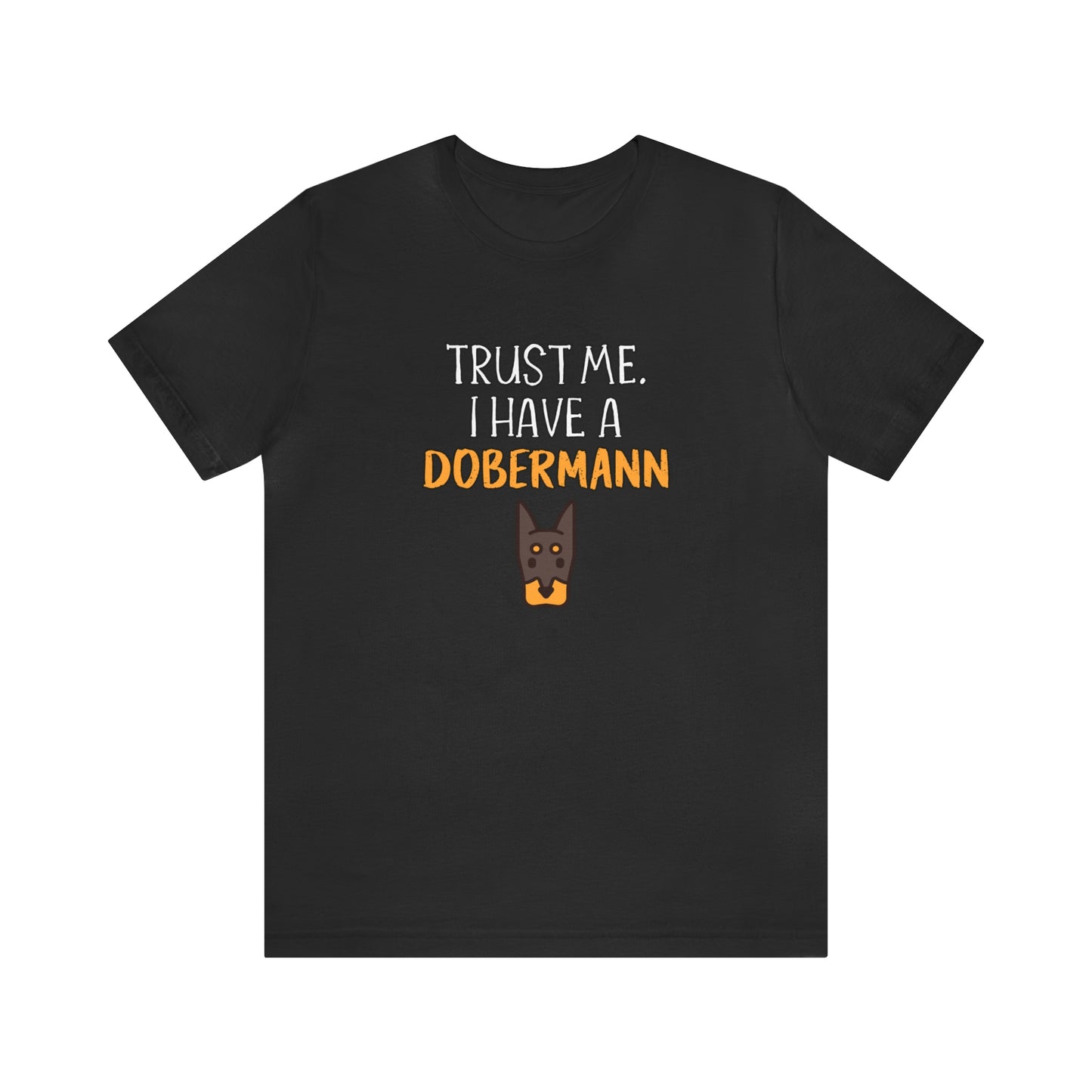 dobermann funny t shirt black